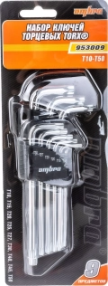 Набор ключей торцевых TORX Т10-T50, 9 предметов Ombra 953009