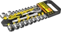 Набор торцовых головок STAYER RSS 21M, 21 предм., (3/8″)