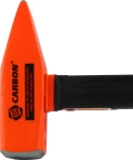 Молоток слесарный с резиновой рукояткой и стальным сердечником, 1 кг Carbon CHIMH10330