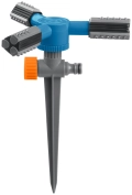 GRINDA RR-P, 75 м, 2 полив, 3 сопла, на пике, ударопрочный пластик, круговой распылитель, PROLine (40341)