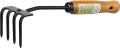 Садовые грабли GRINDA ProLine 64х100х270 мм, 4-х зубые, деревянная ручка