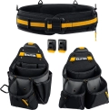 Пояс монтажника KRAFTOOL KBS-3L в комплекте: и 2 большие сумки
