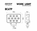 Прожектор светодиодный MTF LIGHT MAXIMUM BLACK 12-36V 60W 7000lm