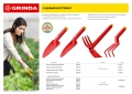GRINDA 4 предмета: 2 совка, рыхлитель, мотыга-рыхлитель, садовый набор (421360-H4)