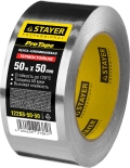 Professional STAYER ProTape 50 мм, 50 м, до 120 °С, самоклеящаяся алюминиевая лента