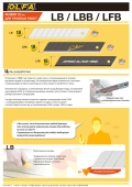 Сегментированные лезвия OLFA 18 мм, 10 шт, в боксе