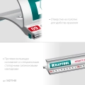 Усиленная алюминиевая линейка со стальной направляющей KRAFTOOL KRAFT-LINE, 0.6 м