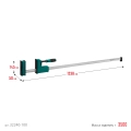 Корпусная струбцина KRAFTOOL Grand-1000/1150, 1000/1150 мм, сжатие/распор, 600 кгс, глубина зажима 95 мм