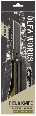 OLFA WORKS FK1 FIELD KNIFE универсальный нож со сменным серрейторным лезвием для сложных материалов