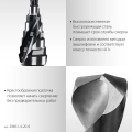 Сверло ступенчатое STAYER Pro-Max 4-20мм, 9 ступеней, винтовая спираль