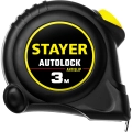 Рулетка с автостопом STAYER AutoLock, 3 м х 16 мм