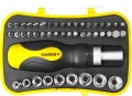 Реверсивная отвертка с насадками STAYER Compact-46, 46 предм.