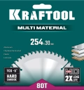 Пильный диск по алюминию KRAFTOOL Multi Material, 254 х 30 мм, 80Т