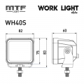   MTF LIGHT WH40S -  STYLE 12-36V, 40W, 3000lm, ECE R10, , .