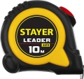 Professional STAYER Leader, 10 м х 25 мм, рулетка с автостопом