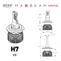 Светодиодные лампы MTF Light MaxBeam Mini H7/H18 12V 45W 4500lm 6000K