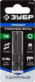Ударные биты ЗУБР TX 30 50 мм 2 шт