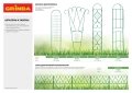 Декоративная арка GRINDA КЛАССИКА, 240 х 120 х 36 см, разборная, стальная