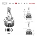 Светодиодные лампы MTF Light MaxBeam Mini HB3(9005) 12V 45W 4500lm 6000K