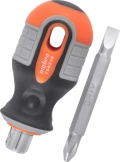 Отвертка стержневая двусторонняя ROUND GRIP, РН2,SL6x38 мм Ombra 756238