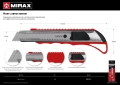 Нож с автостопом MIRAX 18 мм