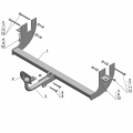 Фаркоп AvtoS MI 19 - совместим с MITSUBISHI Lancer 10 s 2007-2012