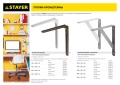 STAYER 400 х 280 х 30 х 4 мм, белый, усиленный уголок-кронштейн (37423-1)