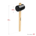 Чёрная резиновая киянка STAYER 450 г