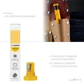 Автоматический карандаш ЗУБР АСК желтый, d 2,8 мм, HB, 6 сменных грифелей