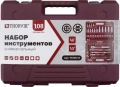 Thorvik TS108/12 Набор инструмента универсальный 1/4, 1/2DR с головками торцевыми 12-гранными, 108 предметов