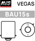 Лампа AVS Vegas CHROME PY21W orange (A07112S) 2шт. - оранжевый цвет, мощность 21 Вт, рабочее напряжение 12 В, интерференционное покрытие лампы