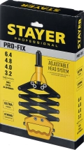 Professional STAYER PRO-FIX, 3.2 - 6.4 мм, рычажно-складной заклепочник