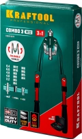 Комбинированный складной заклепочник в кейсе KRAFTOOL Combo3-M12, 3 вида заклёпок