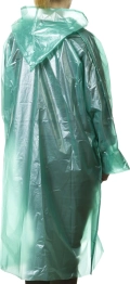 Плащ-дождевик STAYER полиэтилен, зеленый, S-XL, 50 микрон