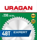 Пильный диск по дереву URAGAN Expert, 230 х 32/30 мм, 48Т