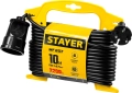STAYER Удлинитель на рамке ″MF 207″, 10 м, 2200 Вт, 1 гнездо, ПВС 2х0,75 мм2