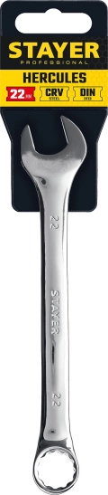 STAYER HERCULES, 22 мм, комбинированный гаечный ключ, Professional (27081-22)