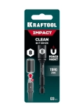 Бита KRAFTOOL Nut-driver, магнитная, L69мм, хвостовик E1/4″, 8мм (1шт)