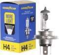 Лампа автомобильная галогенная Goodyear Н4 12V 60/55W P43t More Light