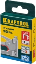 Скобы для степлера KRAFTOOL тип 53 (A/10/JT21) 14 мм, 1000 шт, калибр 23GA