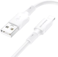 Кабель USB - Lightning (для iPhone) BOROFONE BX80 2,4А белый 1м (00043)