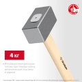 Кованая кувалда ЗУБР 4 кг, 550 мм