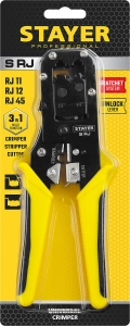 Professional STAYER S-RJ, (RJ45, RJ11, RJ12), универсальный кримпер