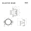   MTF LIGHT  Blaster Beam     12V, 20W, 2500LM, 2.5
