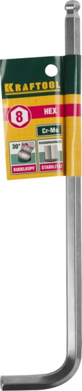 Длинный имбусовый ключ KRAFTOOL Hex 8