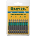 Биты KRAFTOOL Optimum PZ2, 50 мм, 10 шт