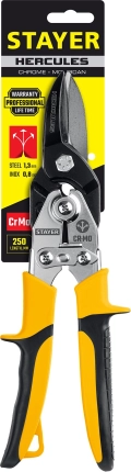 Прямые ножницы по металлу Professional STAYER Hercules 250 мм