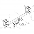 Фаркоп AvtoS BM 02 - совместим с BMW X5(E70)/X5(F15)/X6(F16) cuv 2007-2013/2013-/2014-