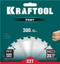 Пильный диск по дереву KRAFTOOL Fast, 300 х 30 мм, 32Т