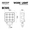   MTF LIGHT BC50S -  MAXIMUM BLACK 12-36V, 50W, 5000lm, ECE R10, , .